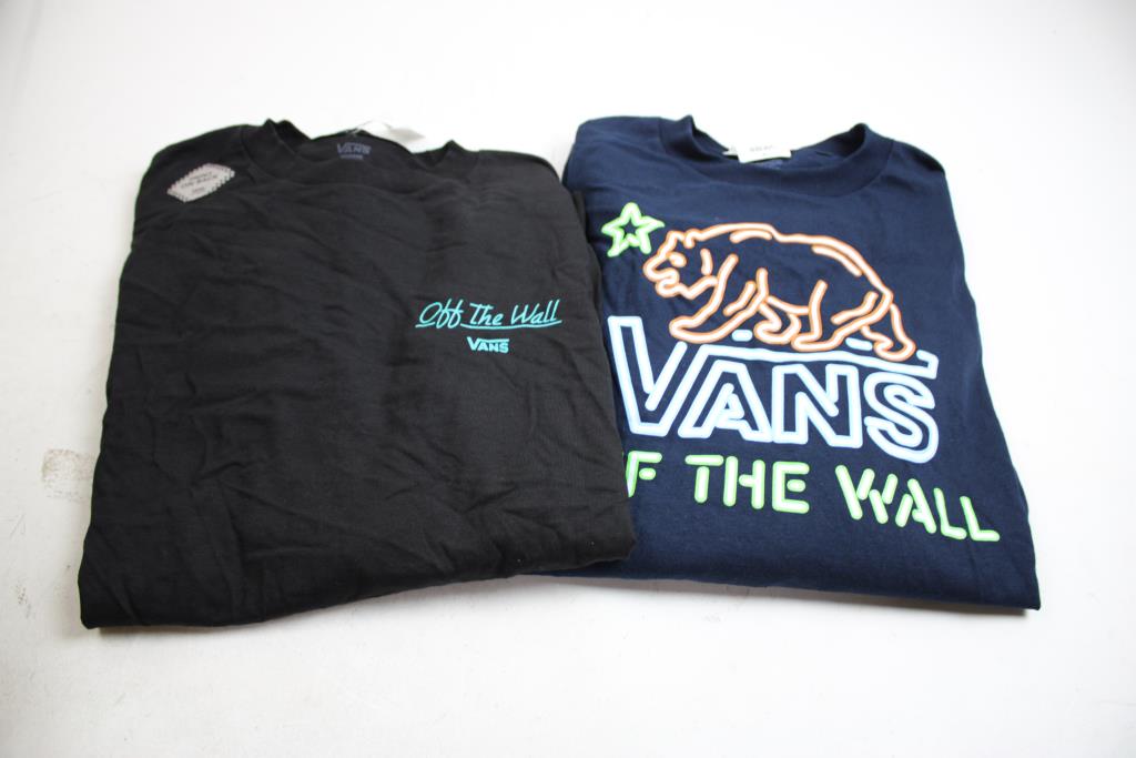 Vans Men's Long Sleeve Shirts Size M, 2 Pieces