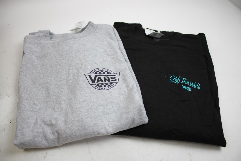 Vans Men's Long Sleeve Size M Shirts, 2 Pieces