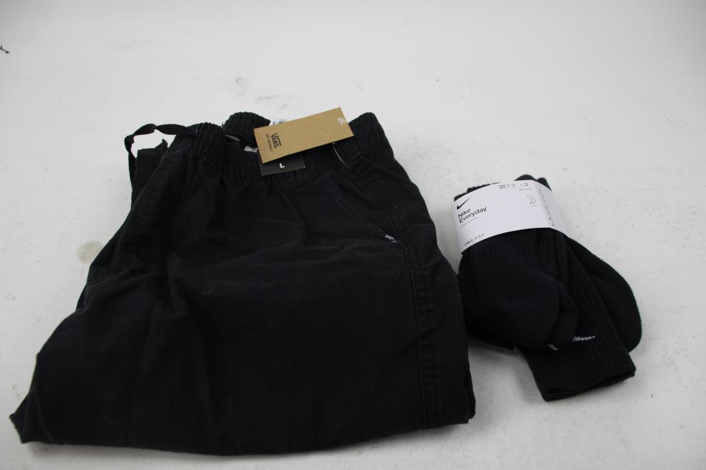 Vans, Pants And Nike Socks Size L, 2 Pieces Property Room
