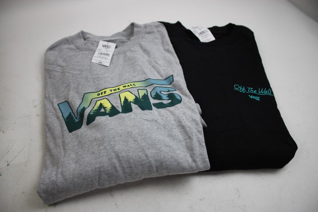 Vans T-Shirt And Long-Sleeved Shirts, Size Large, 3 Pieces