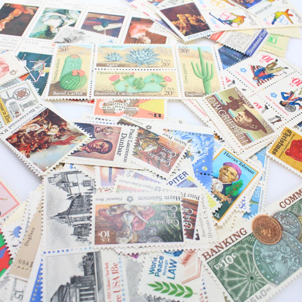 Various Stamps, 100+ Pieces Property Room