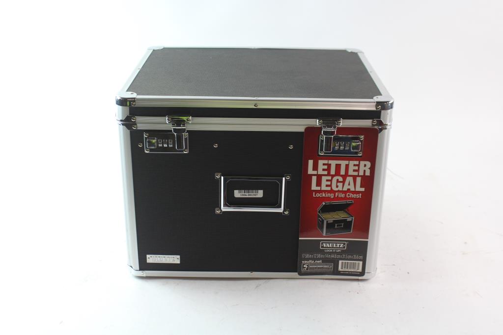 Vaultz Letter Legal Locking File Chest Property Room