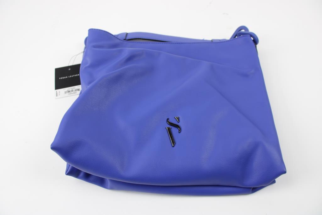 Vera Wang Vegan Leather Blue Handbag
