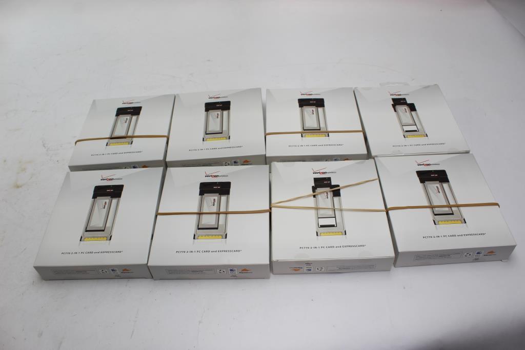 Verizon 2 In 1 Pc Card And Expresscard, 8 Pieces | Property Room