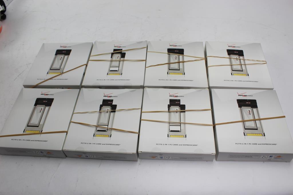 Verizon 2 In 1 Pc Card And Expresscard, 8 Pieces | Property Room