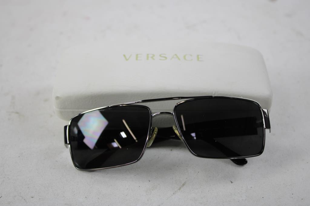Versace Silver/Black Sunglasses