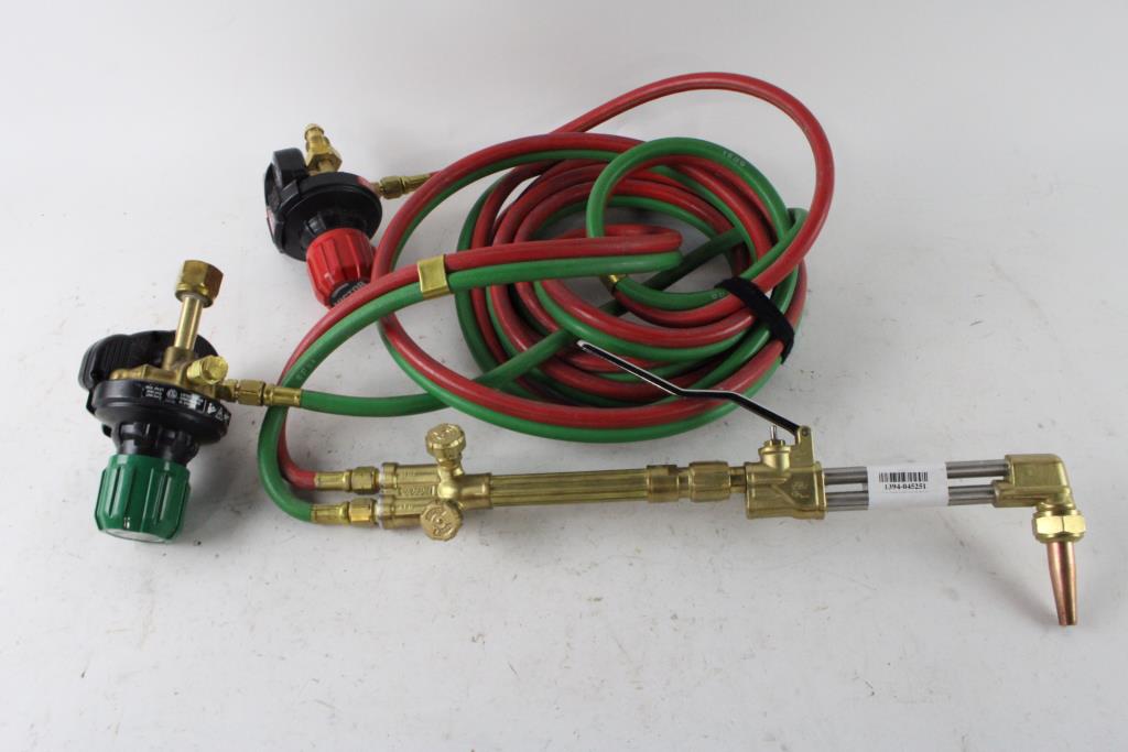 Victor Welding Torch With Gauges And Hoses Property Room