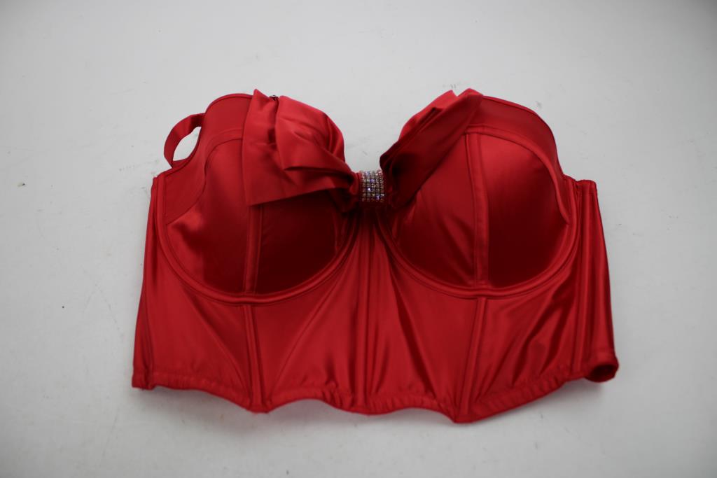Victoria's Secret 38D Dream Angels Red Rhinestone Bralette