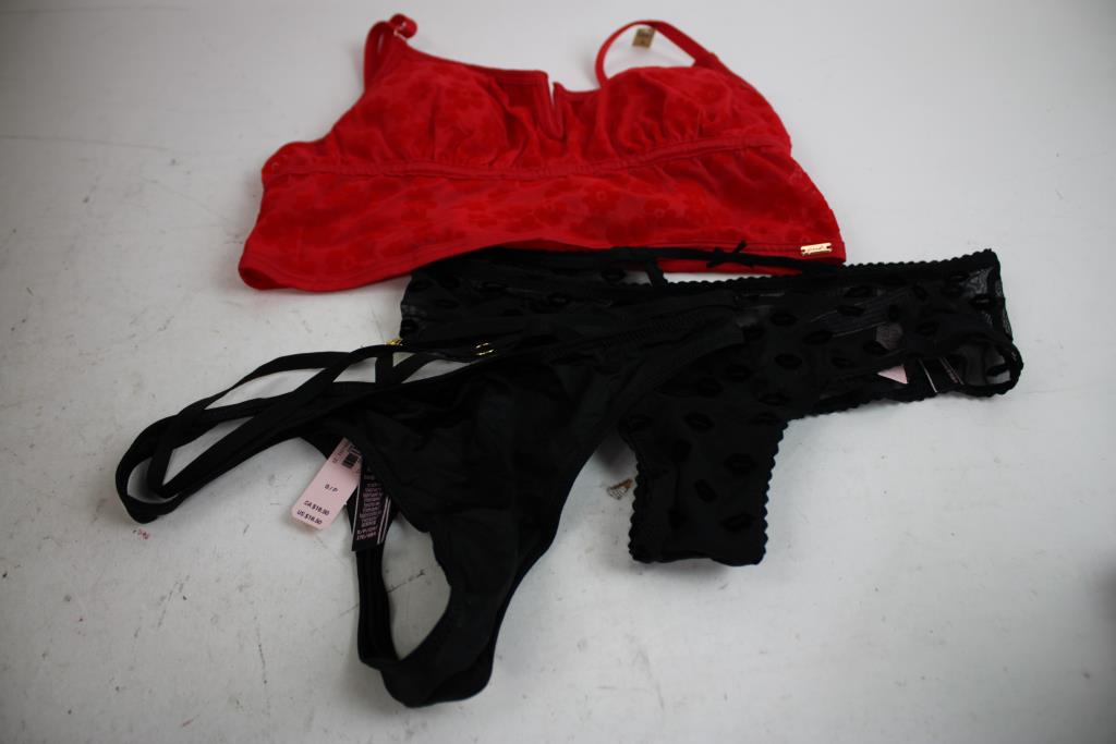 Victoria's Secret, PINK Bralettes And Underwear Lot, XS-Small, 6 Pieces