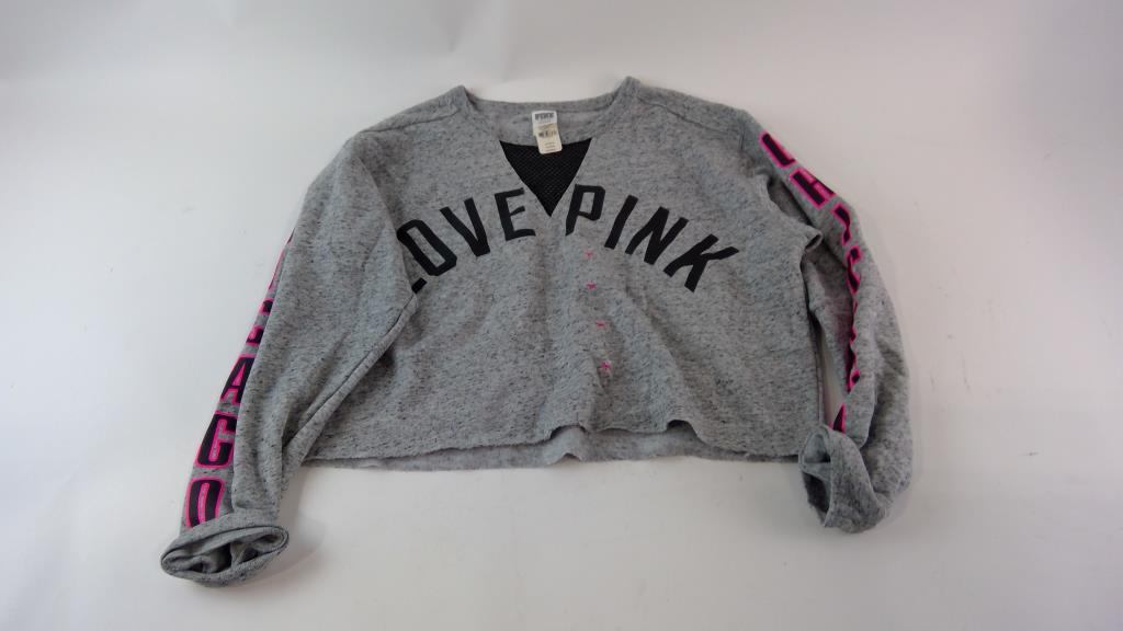 T-shirt Victoria's Secret Pink Nation – Col V Rose Bling, Manches Courtes, Neuf Avec étiquette