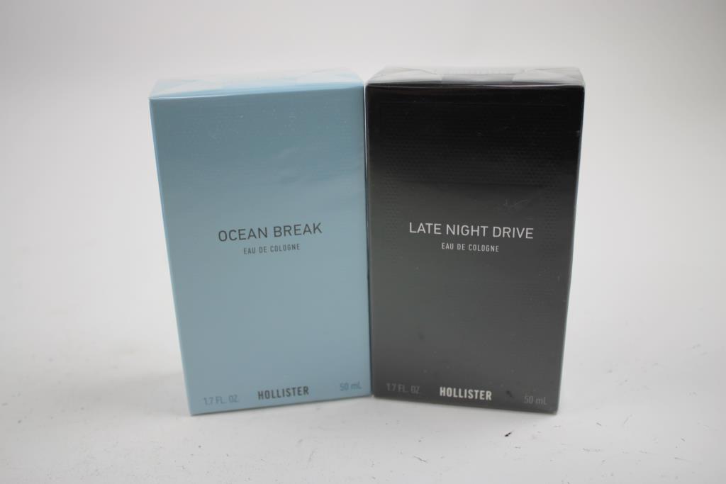 Victoria's Secret Platnium Set, Hollister Ocean Break, Late Night Drive Colognes, 3 Pieces