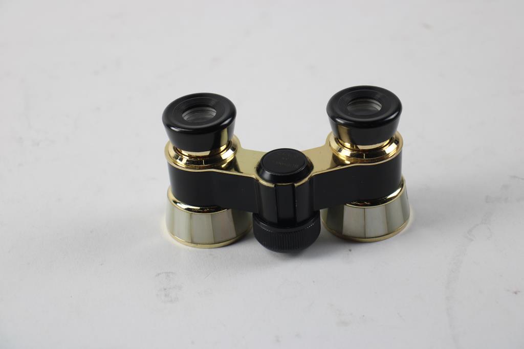 Vintage Bushnell 3x Coated Mother of Pearl Opera Glasses Property Room