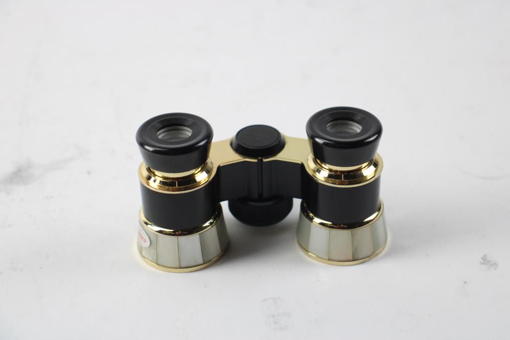 Vintage Bushnell 3x Coated Mother of Pearl Opera Glasses Property Room