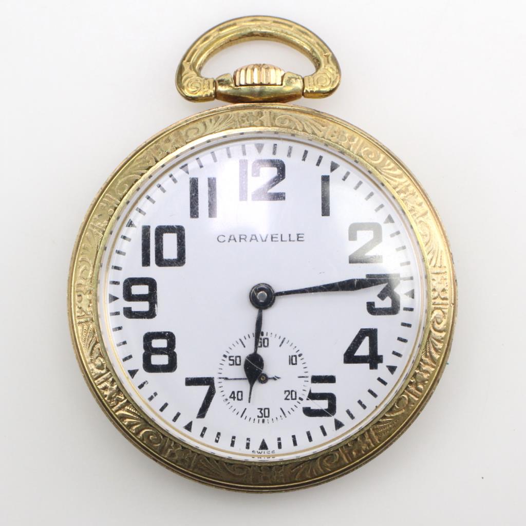 Vintage Caravelle Pocket Watch Property Room