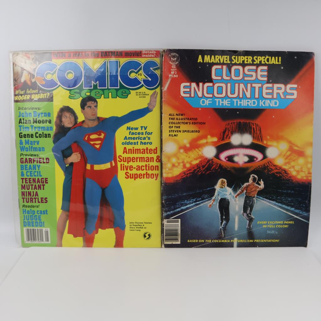 Vintage Close Encounters Of The Third Kind & Comics Scene, 2 Magazines