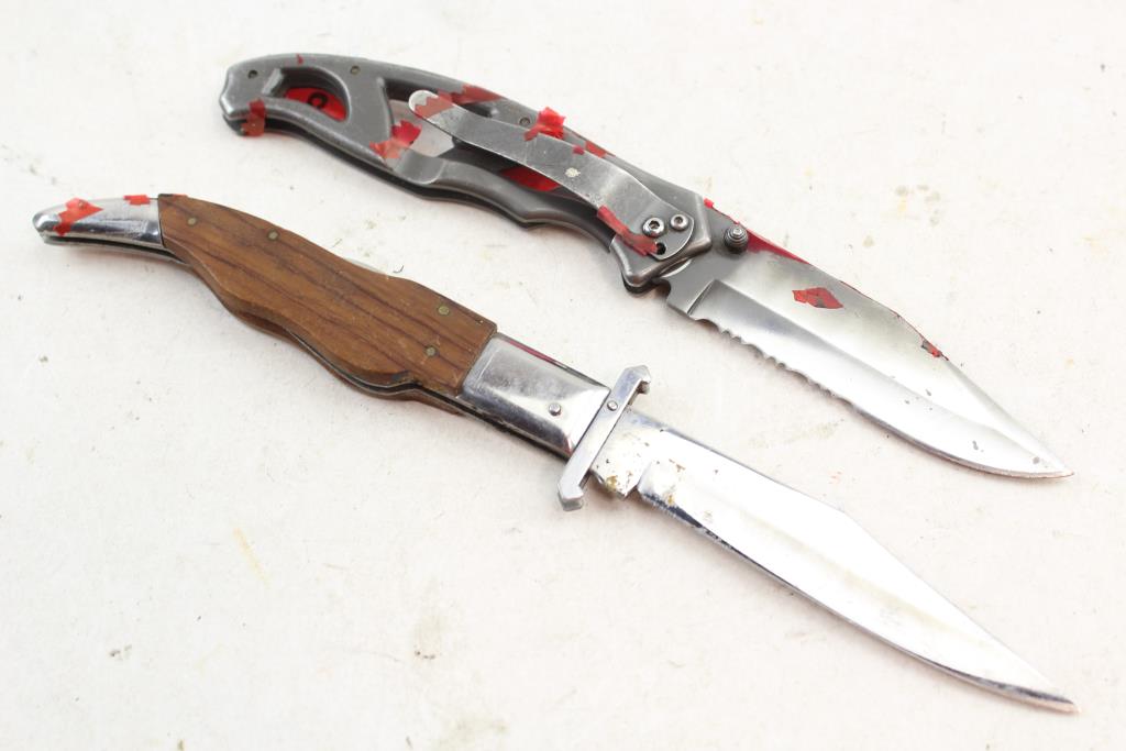 Vintage Japan WolfStyle Swing Guard and Gerber Folding Knives, 2