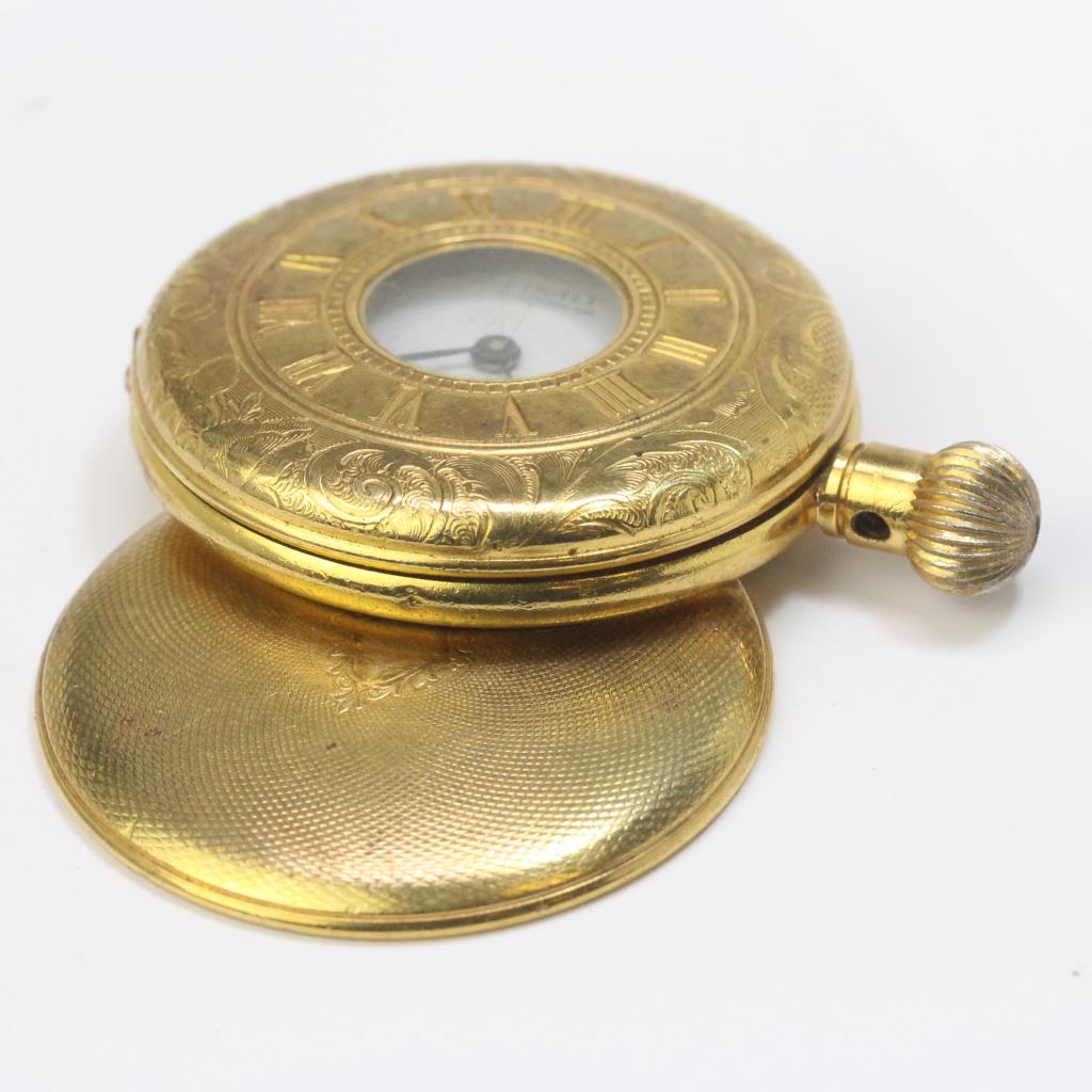 Vintage Limit Of Switzerland Incabloc 15kt Gold Plated Pocket Watch