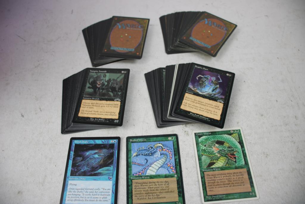 Vintage Magic The Gathering Cards And 90s Era Baseball Cards Lot ...