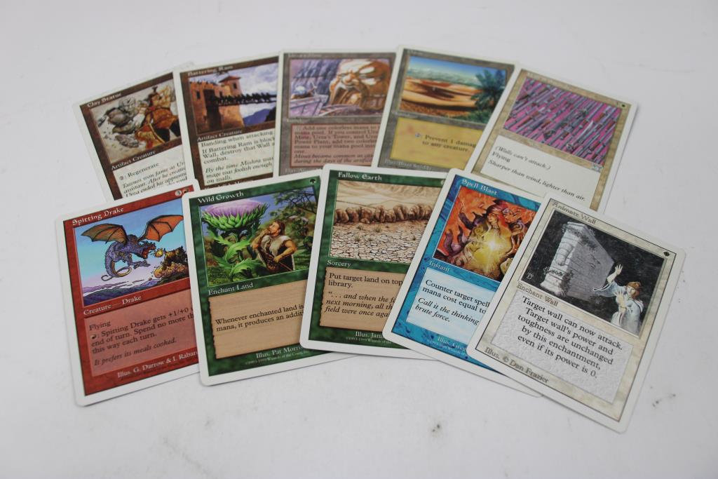 Vintage Magic The Gathering Trading Card Lot - 10 Cards | Property Room
