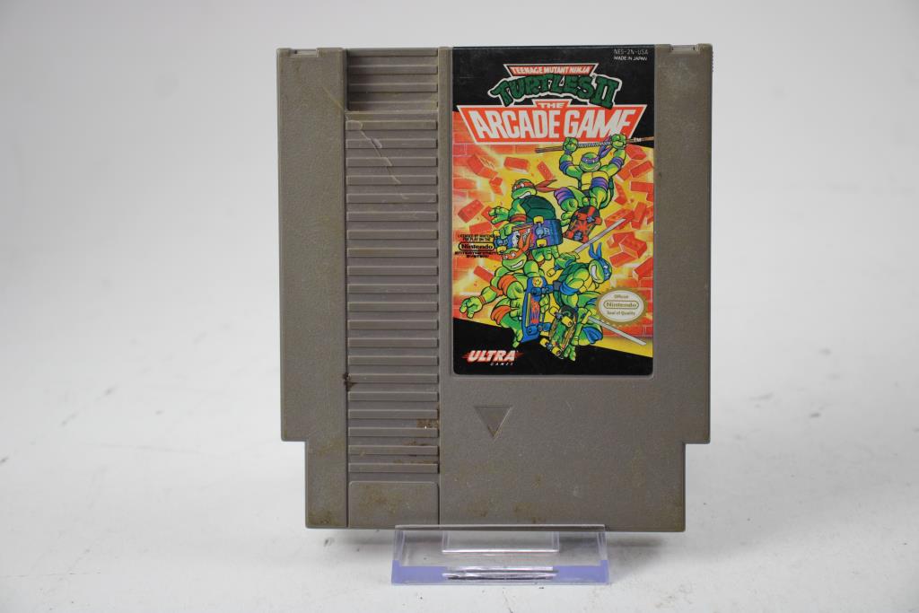 Vintage Nintendo Video Game - TMNT II The Arcade Game