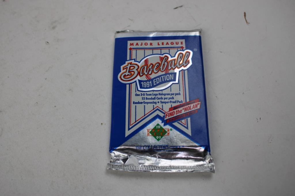 Vintage Sealed 1991 Upper Deck Baseball