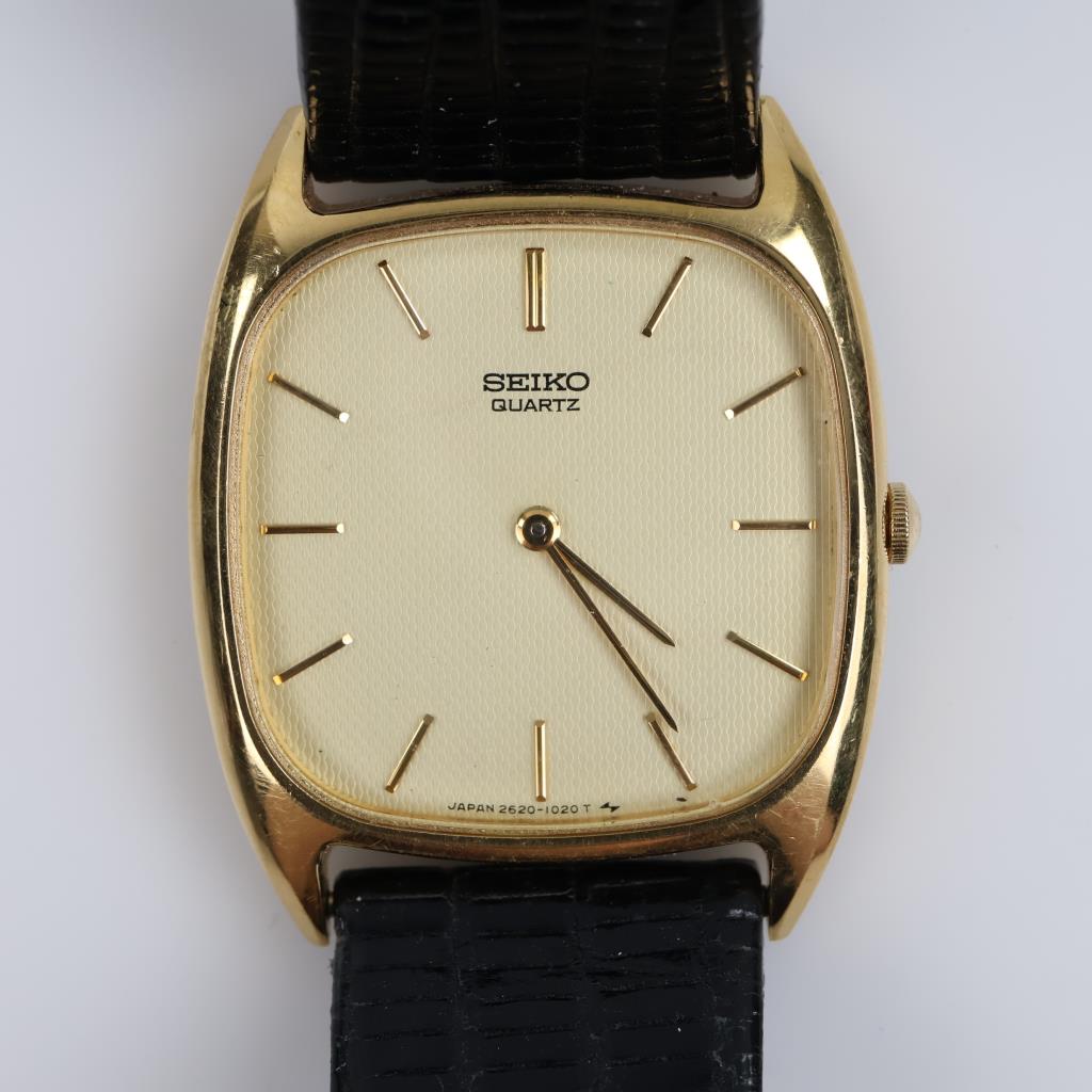 Vintage Seiko 18kt GP Watch