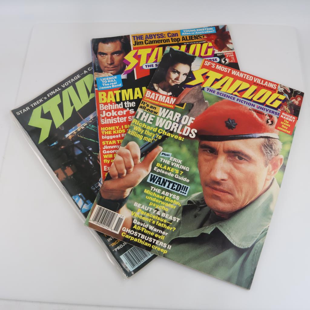 Vintage Starlog Magazines, 3 Magazines
