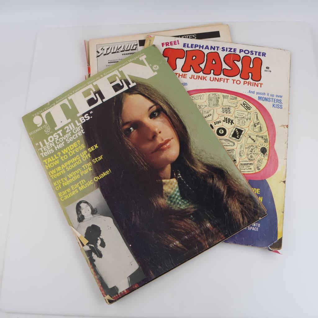 Vintage Teen 1971, Trash, Starlog Magazines, 3 Magazines