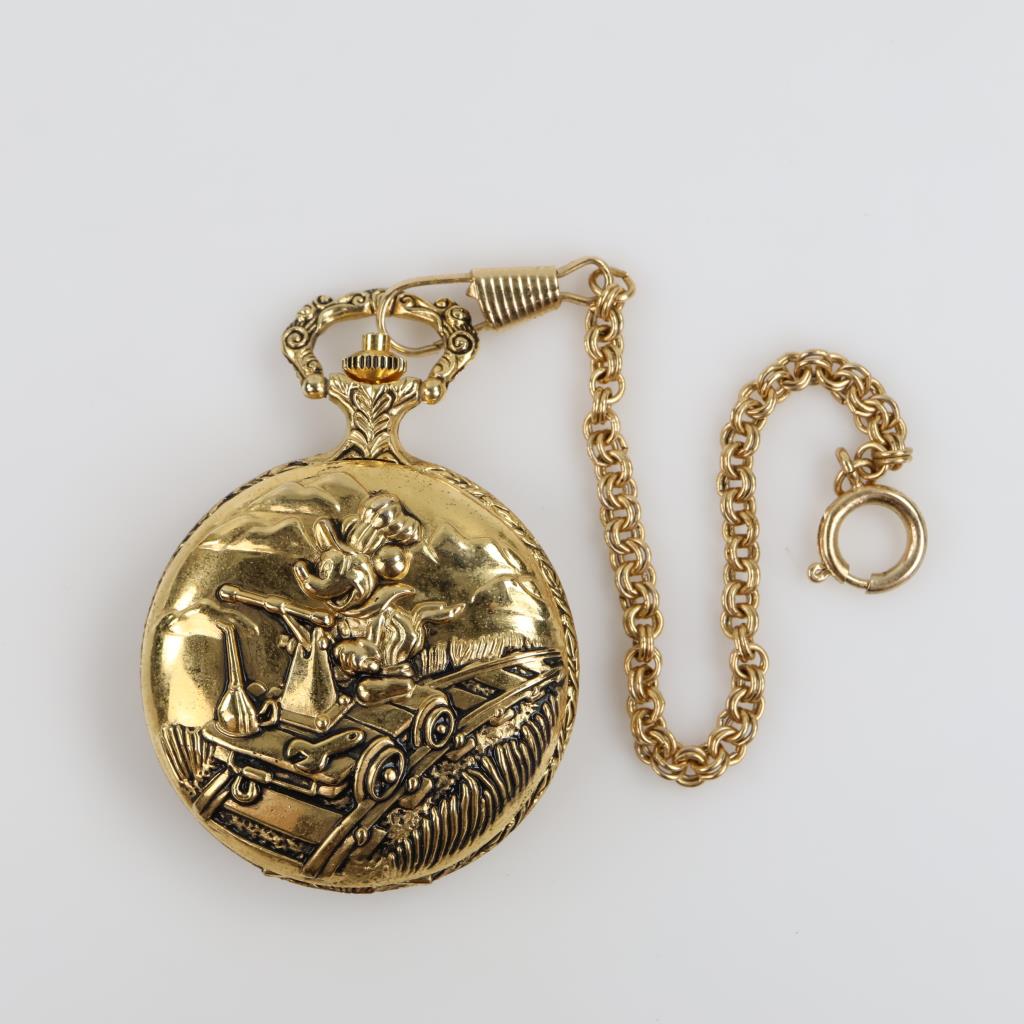 Vintage Verichron Disney Mickey Mouse Pocket Watch