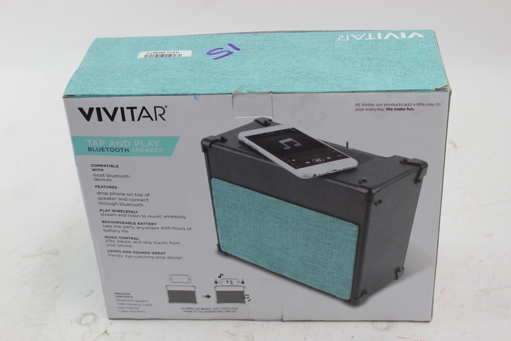 vivitar tap and play bluetooth speaker
