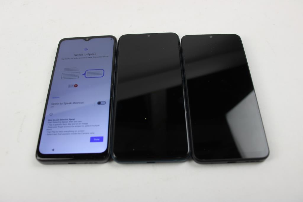 Vortex, BLU Cell Phone Lot, 3 Pieces, Sold For Parts