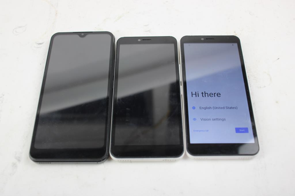 Vortex Cell Phone Lot,  3 Pieces, Sold For Parts
