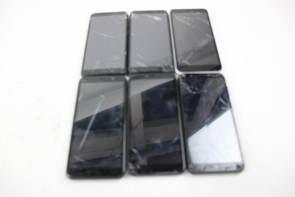 Vortex, Cloud, Blu Cell Phone Lot, 6 Pieces, Sold For Parts
