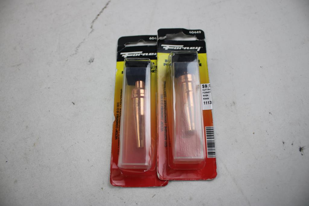 Vulcan TIG Torch Gas Lens Kit, Forney Cutting Tips, 3 Pieces