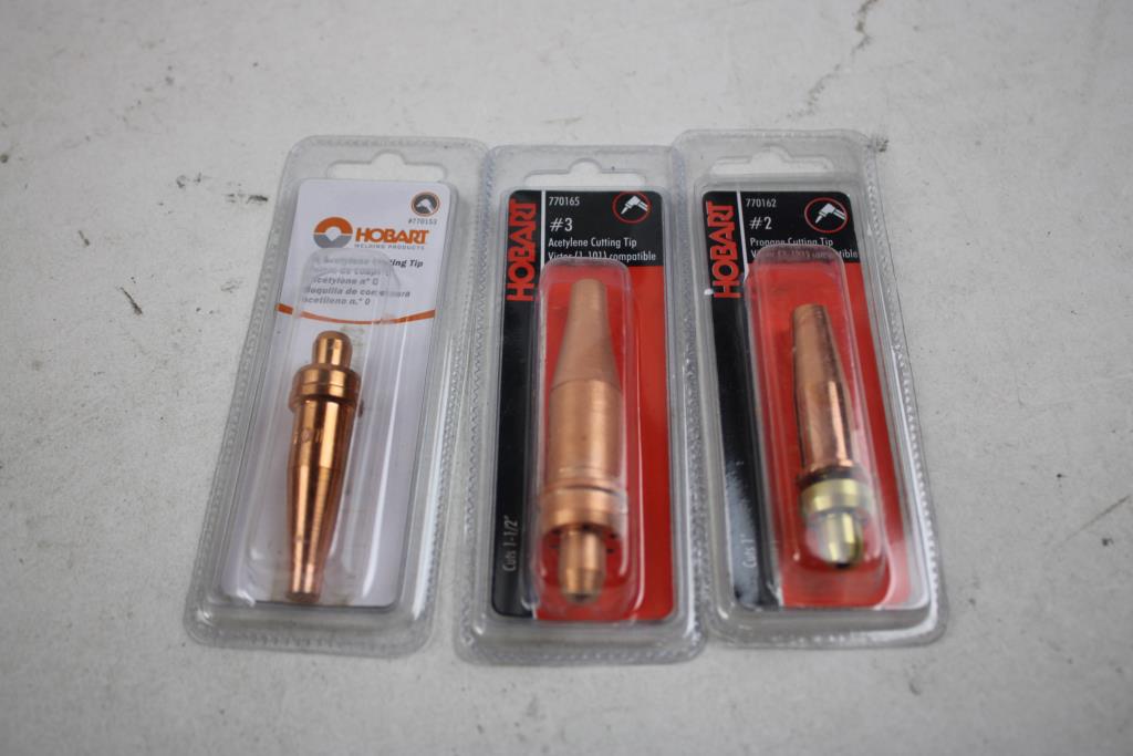 Vulcan Tig Torch Gas Lens Kit, Hobart Cutting Tips, 4 Pieces