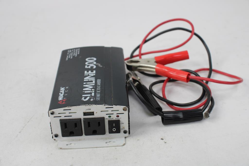 Wagan Tech Slimline 500 Watt DC To AC Inverter