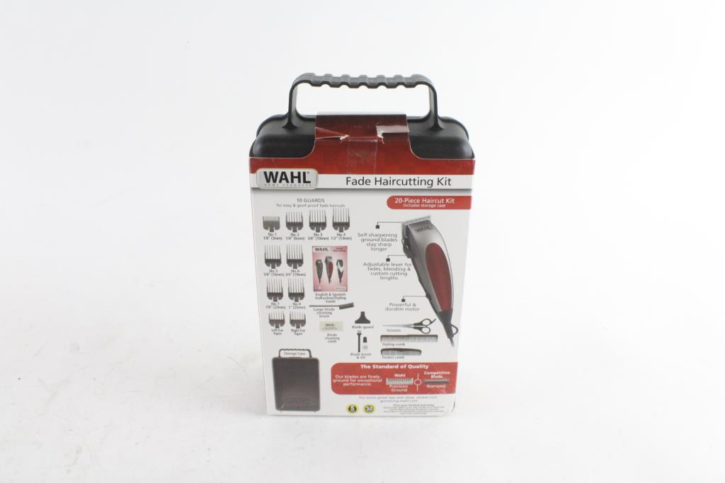 wahl fade haircutting kit 20 piece