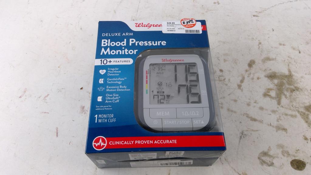 Walgreens Deluxe Arm Blood Pressure Monitor