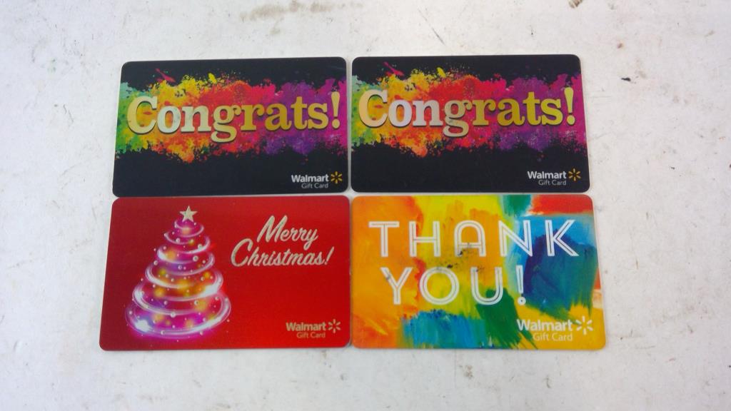 Walmart Giftcard 4 Pieces