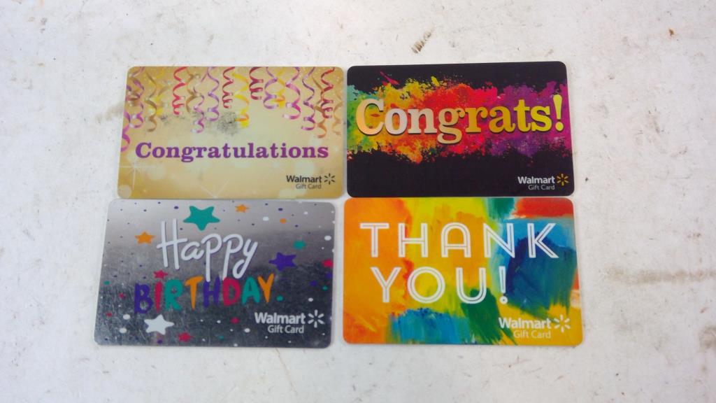 Walmart Giftcard 4 Pieces