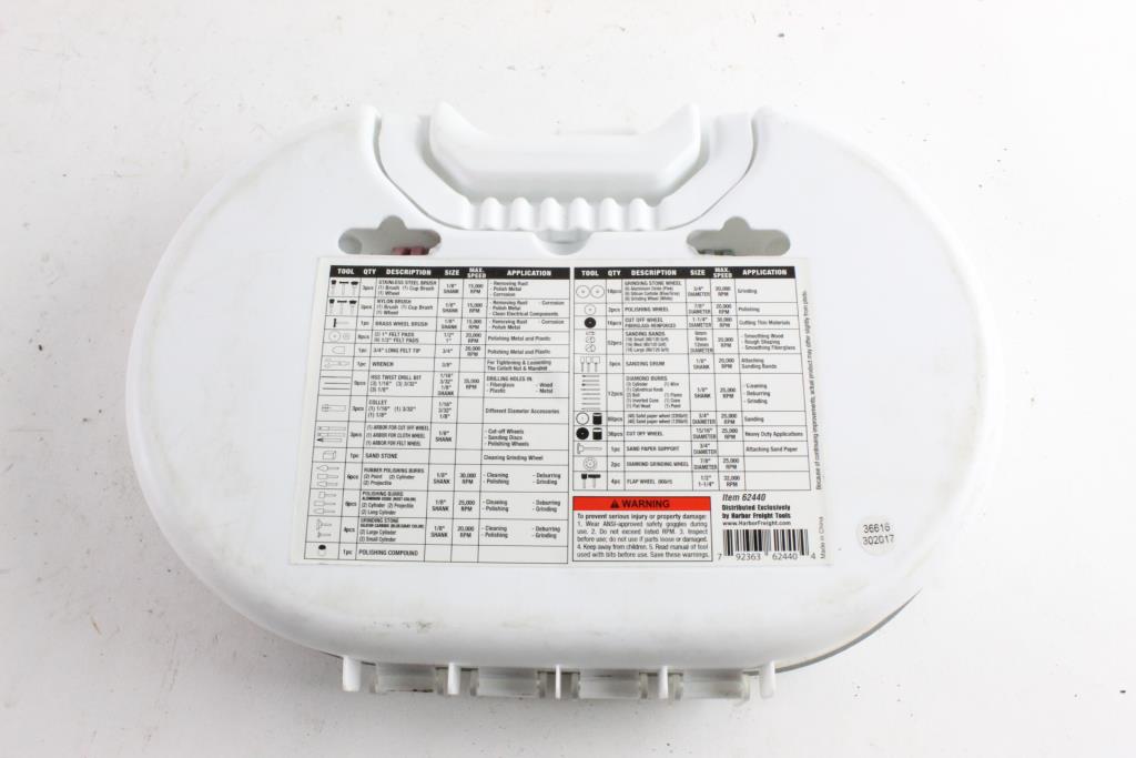 Warrior 276Piece Rotary Tool Accessory Kit, Missing Pieces Property Room