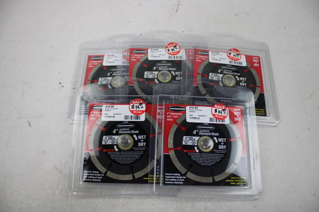 Warrior 4" Segmented Diamond Blades, 6 Pieces