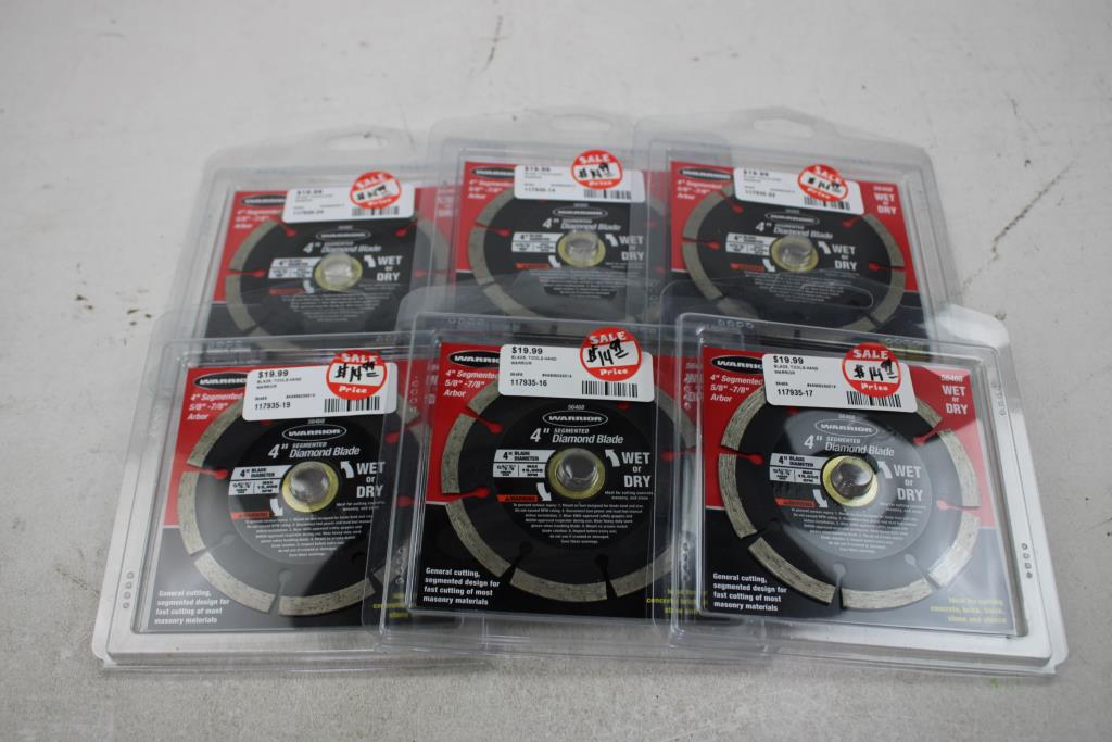 Warrior 4" Segmented Diamond Blades, 6 Pieces