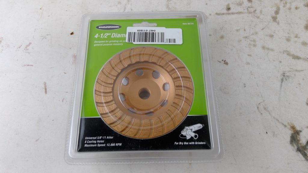 Warrior 4-1/2" Diamond Turbo Cup Wheel