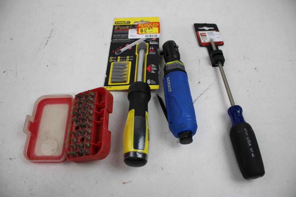Warrior Screwdriver Set, Multi-Bit Ratcheting Screwdriver, And More, 9 Pieces