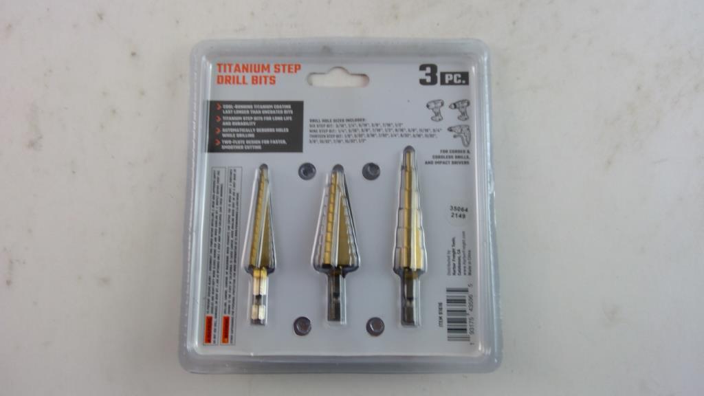 Warrior Titanium Step Drill Bits Property Room
