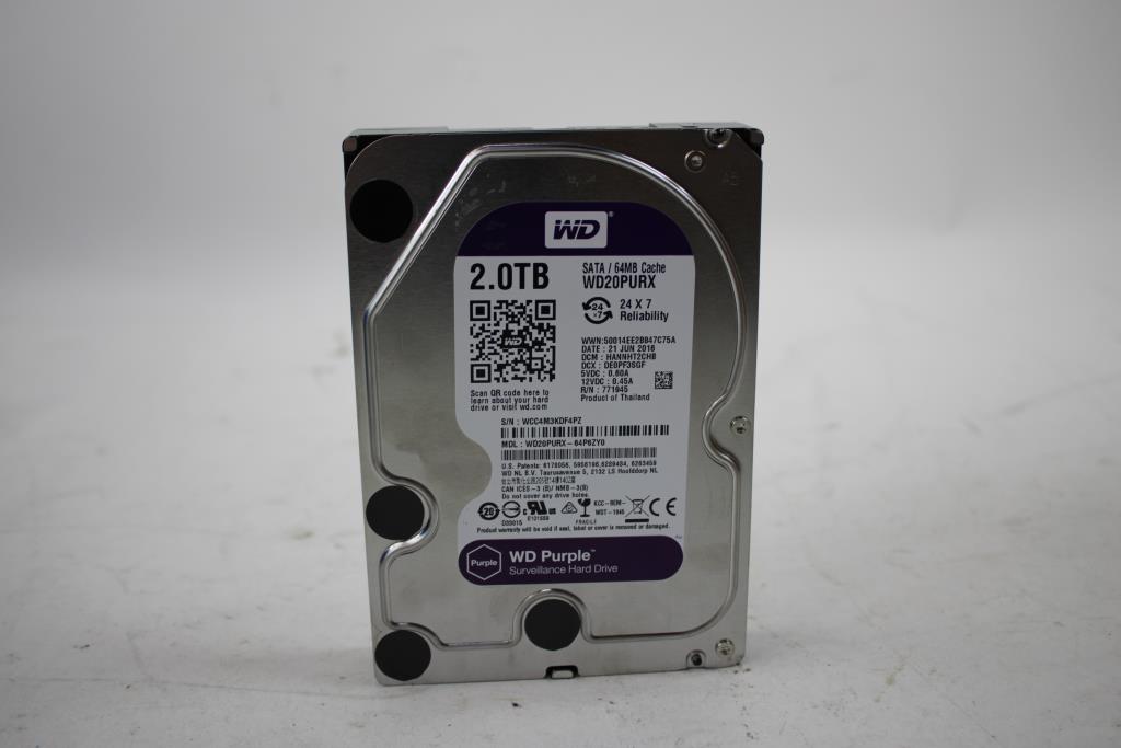WD Purple 2TB HDD Internal Hard Drive