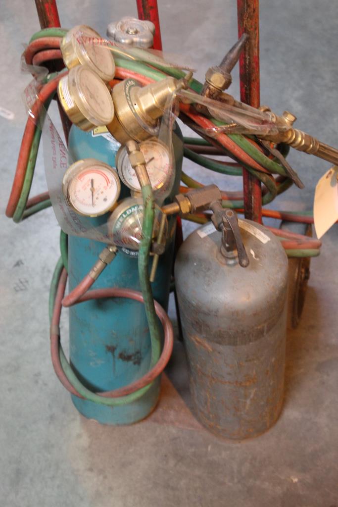 Welding Torch, Oxygen Tank And More Property Room