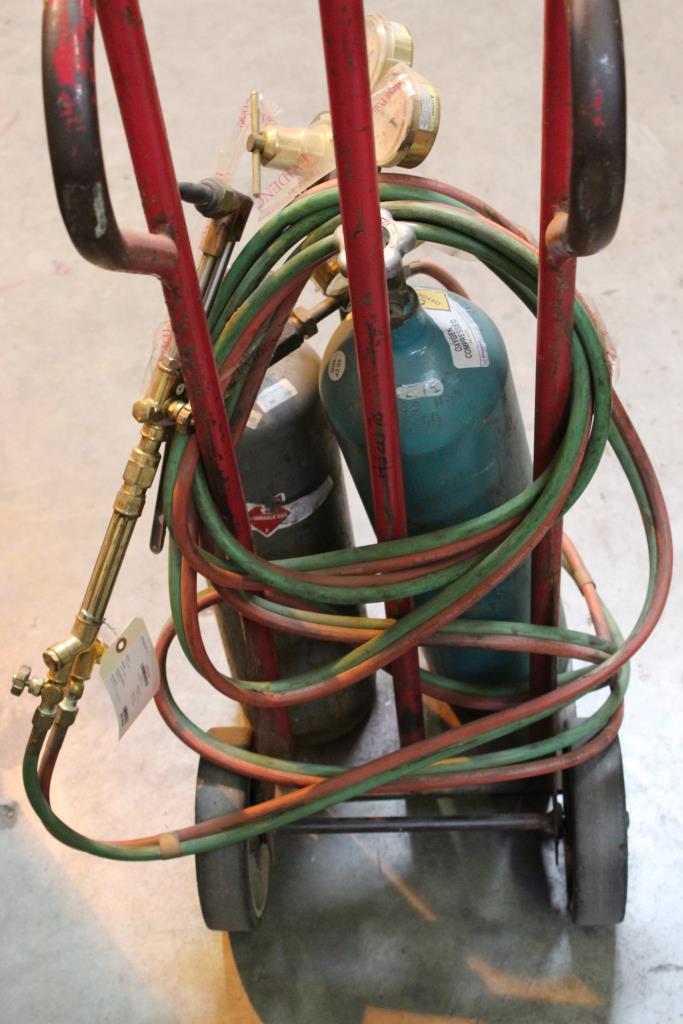 Welding Torch, Oxygen Tank And More Property Room
