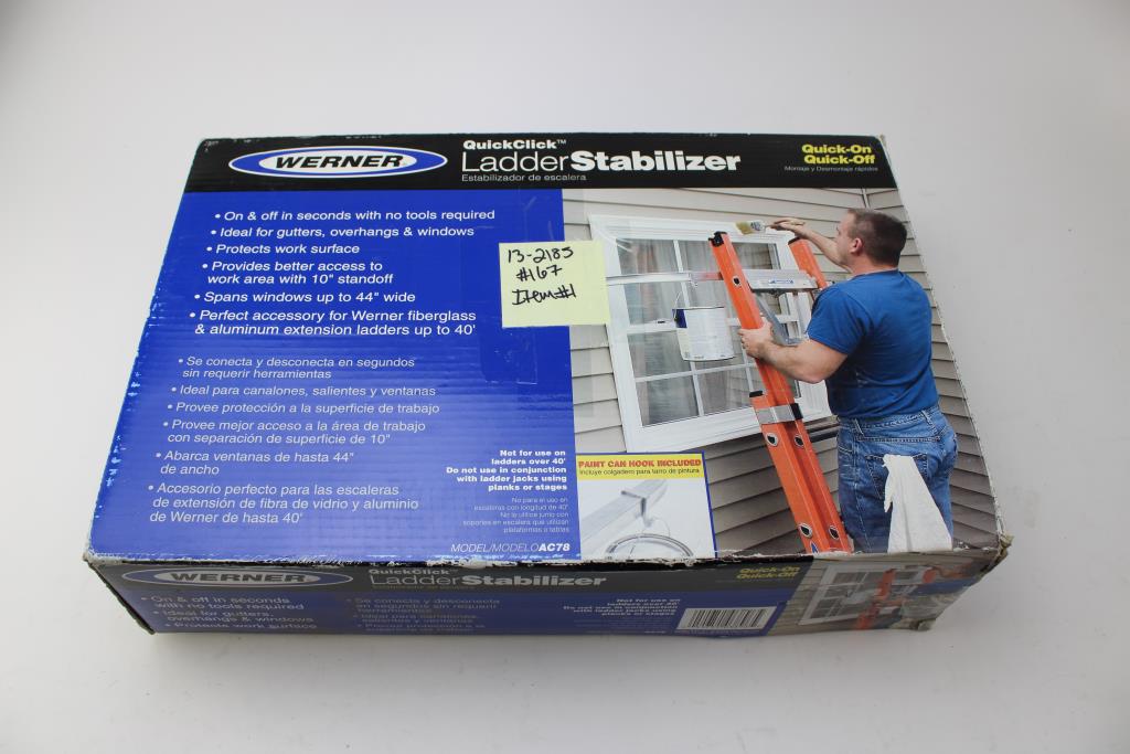 Werner AC78 Quick Click Ladder Stabilizer Property Room